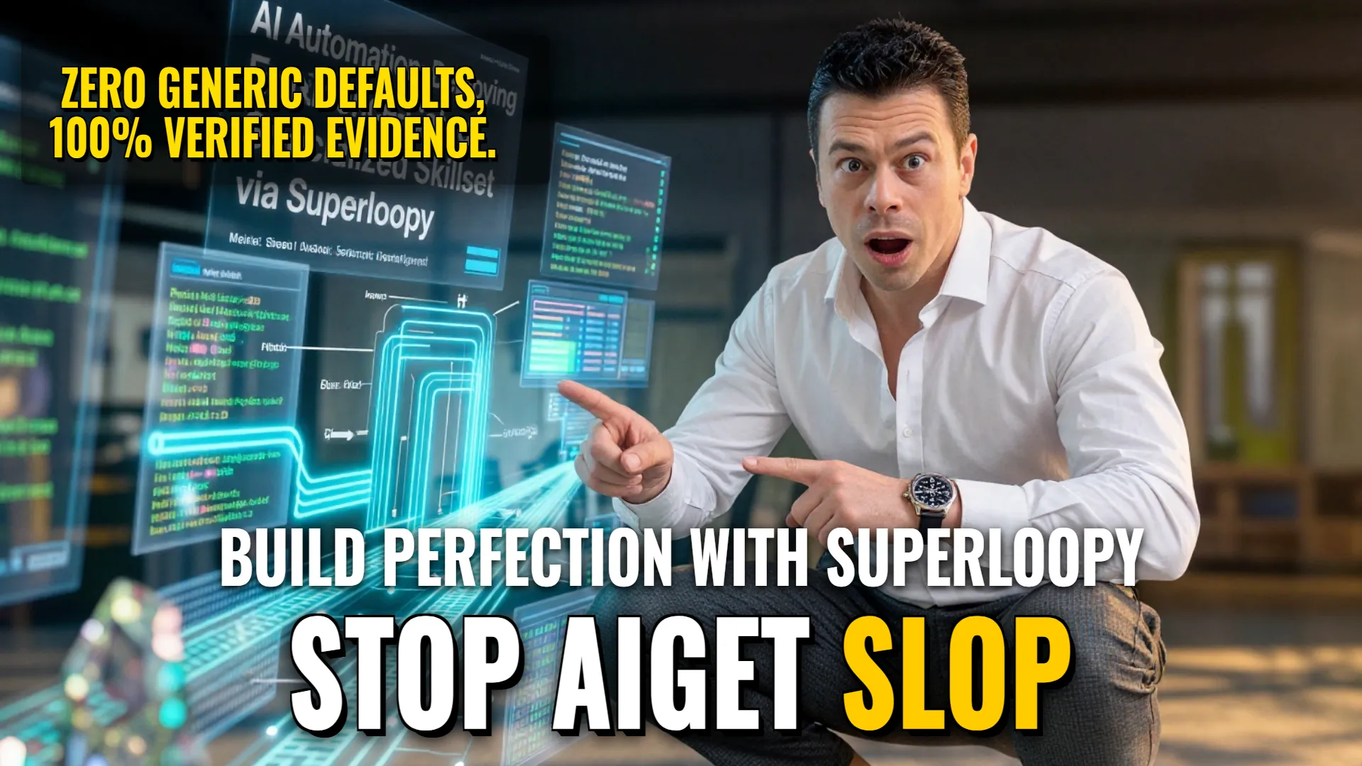AI Automation: Evidence-Gated Agentic Workflow via Superloopy