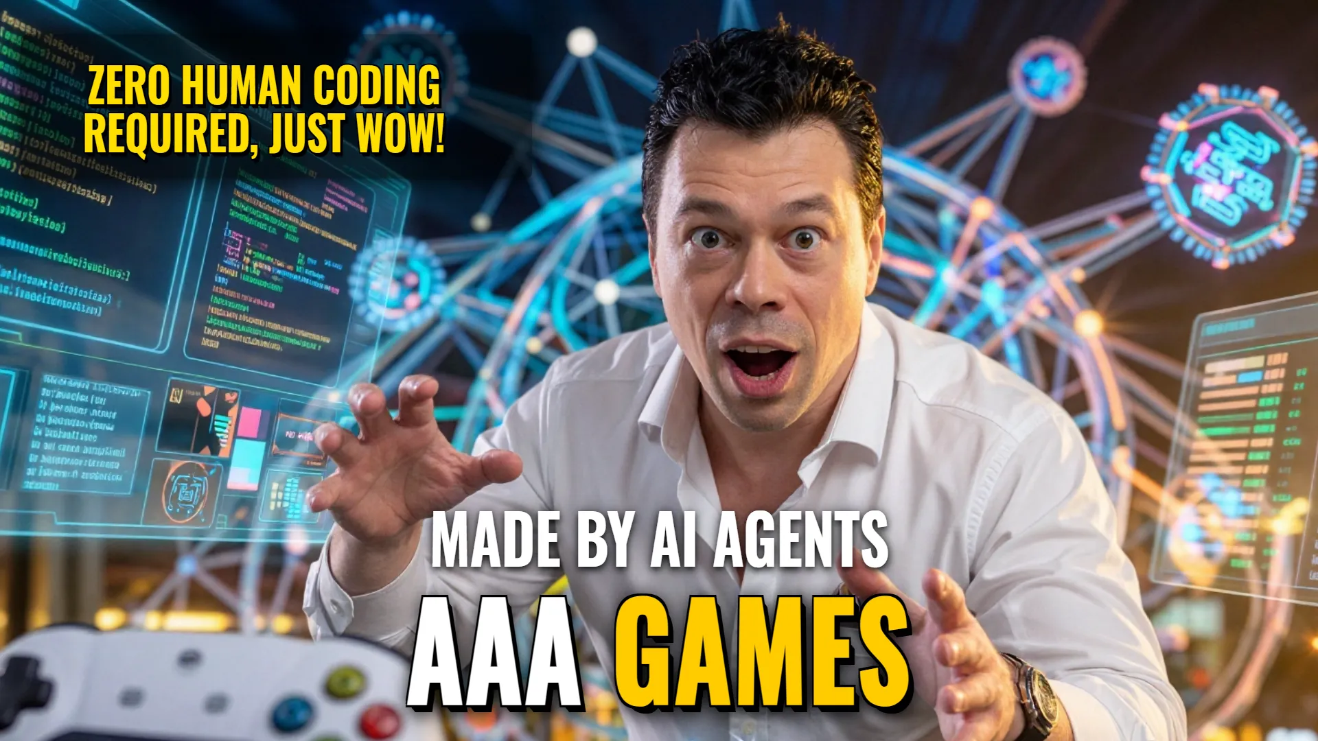 AI Automation: Multi-Agent Creative Production (HyperFrames) and AAA Game Development Simulation