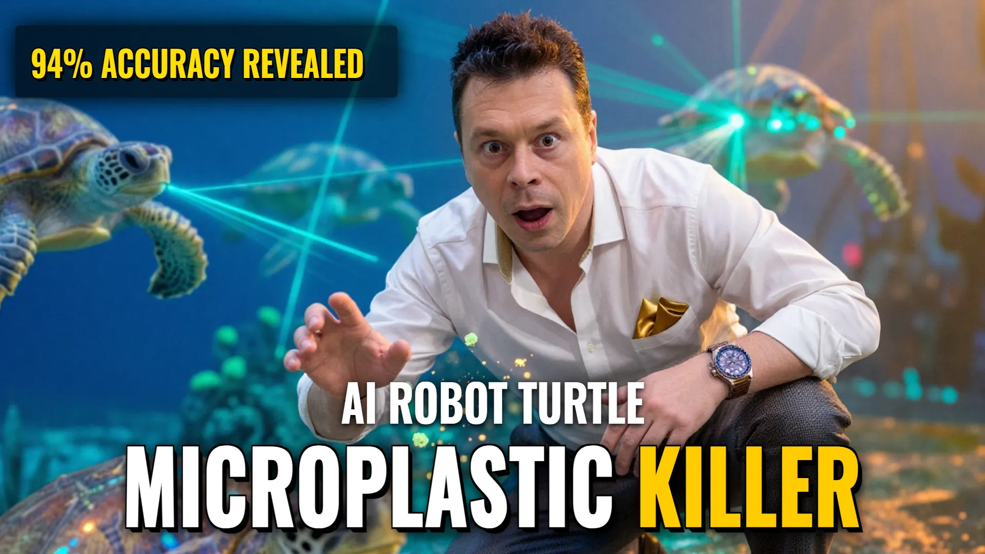 AI Robot Turtle Innovation — Decentralized Microplastic Detection