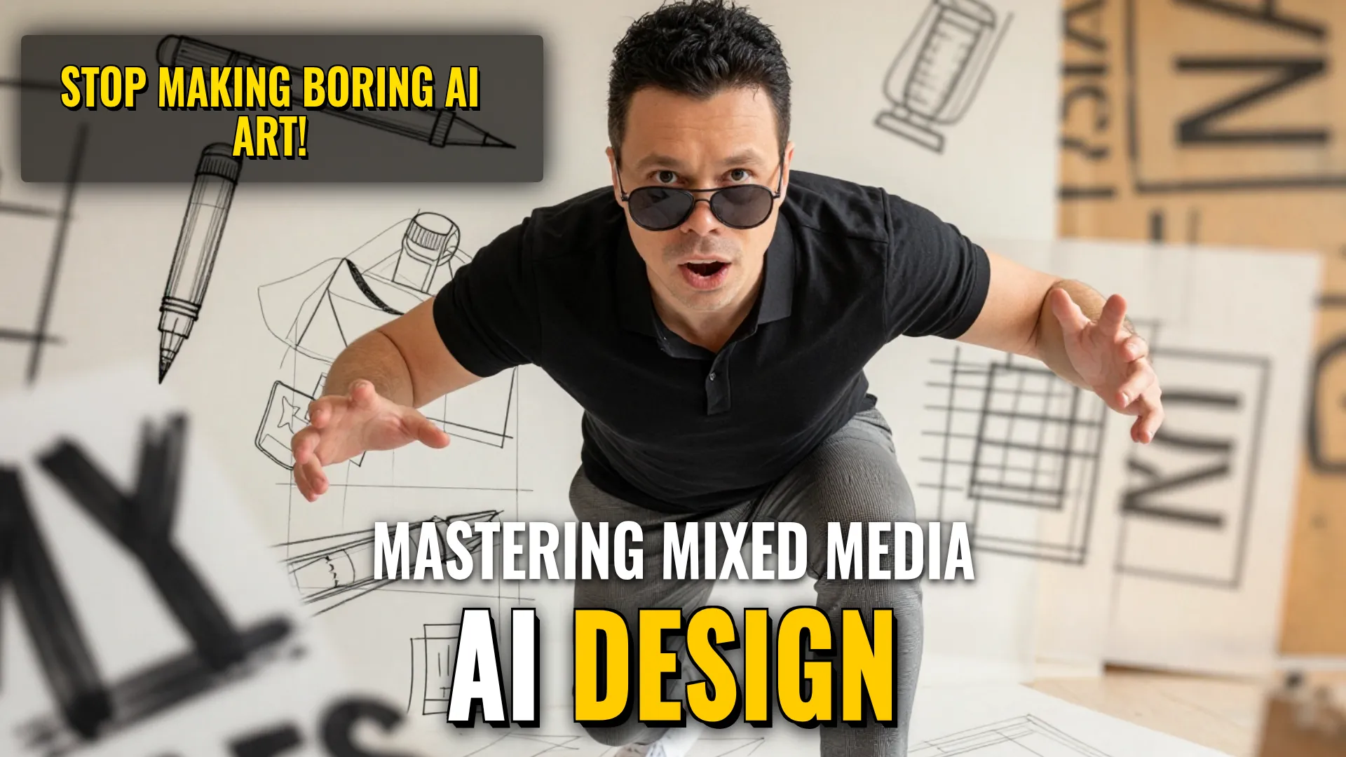 AI Design & Media: Mixed-Media Portraiture & Character Illustration