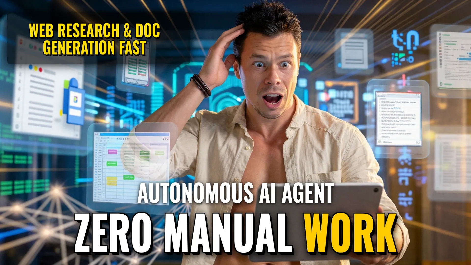 AI Automation: Autonomous Web Researching (Recursive Parsing) and Document Generation