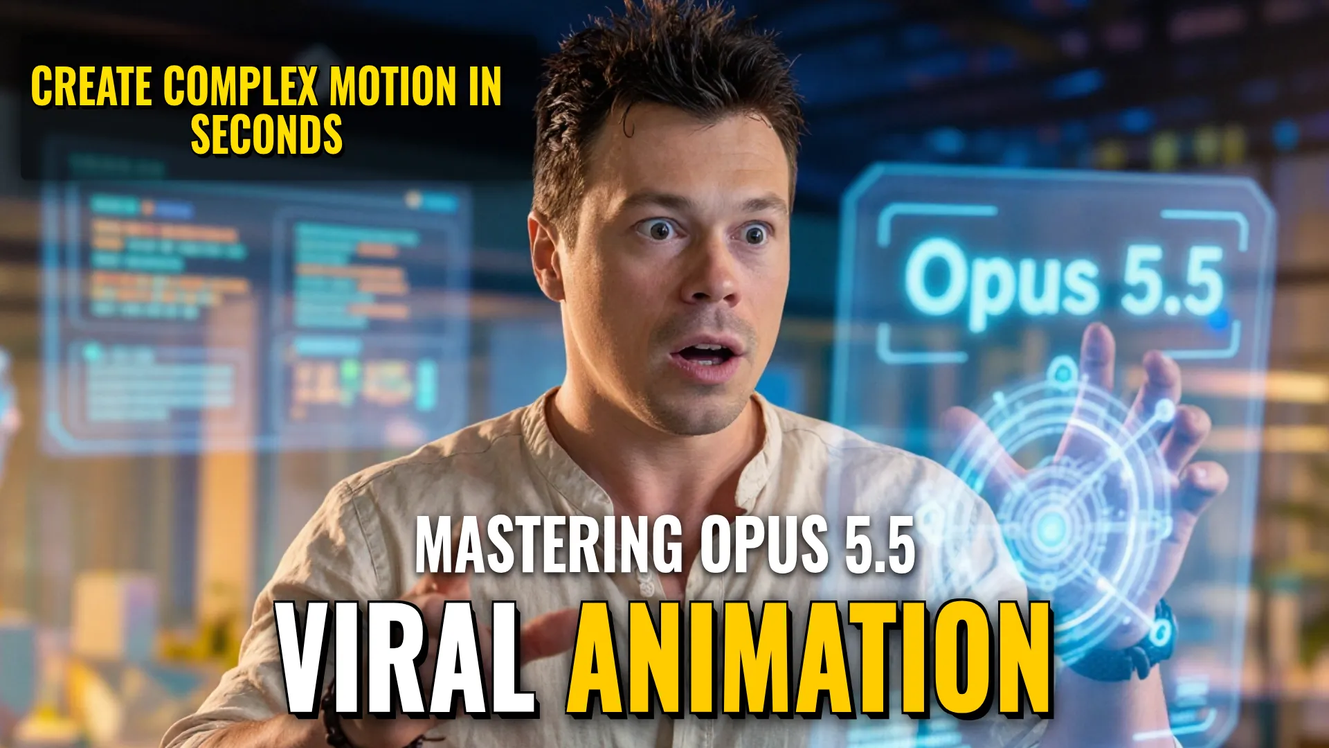 AI Design & Media: Creating Complex Animation using Opus 5.5