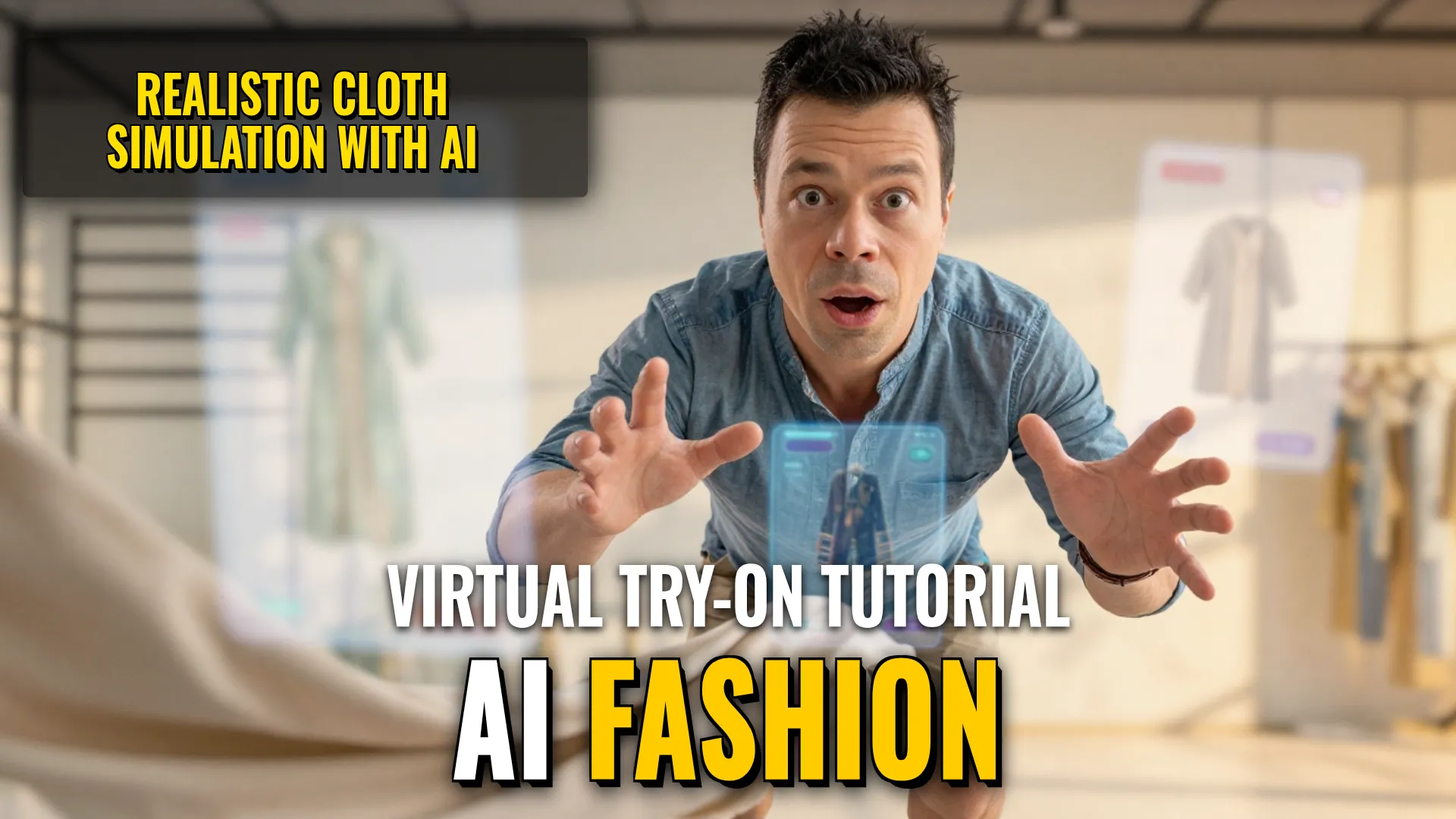 AI Design & Media: Virtual Fashion Try-on & Interactive E-commerce UI