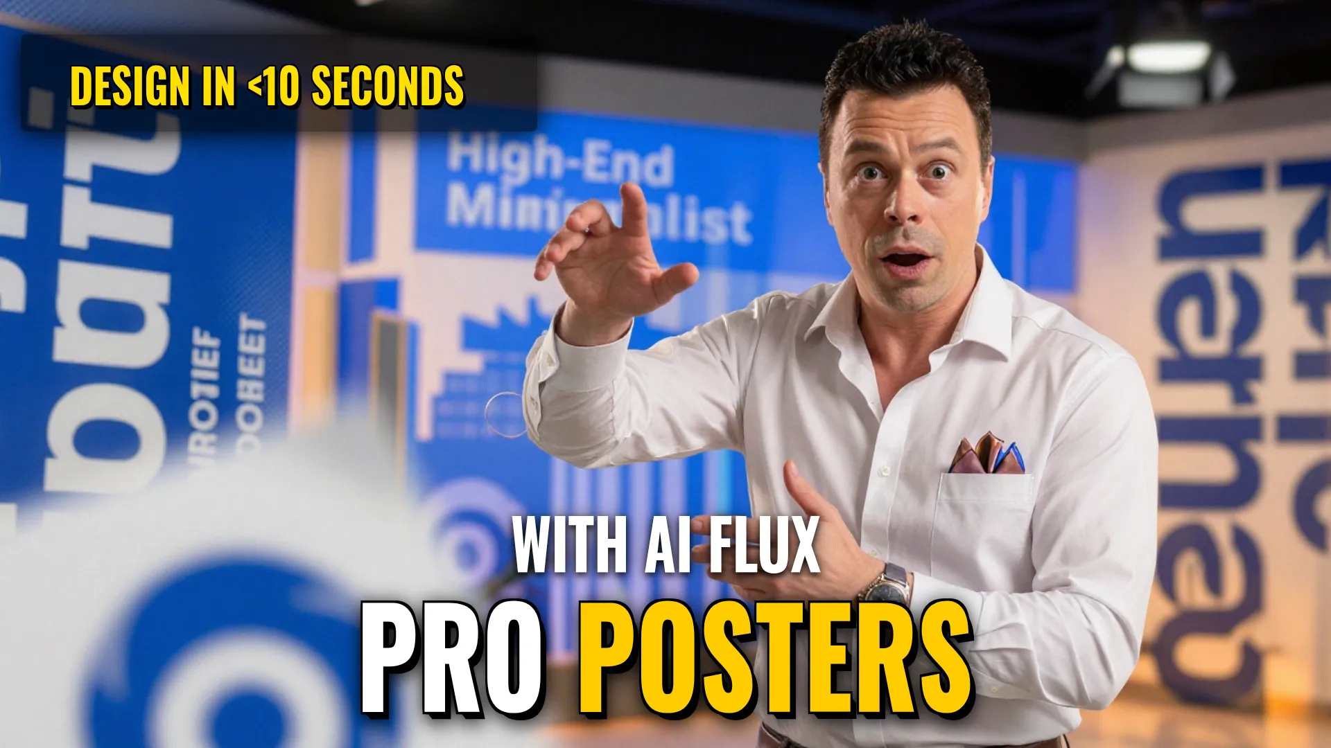 AI Design & Media: High-End Minimalist Poster Production
