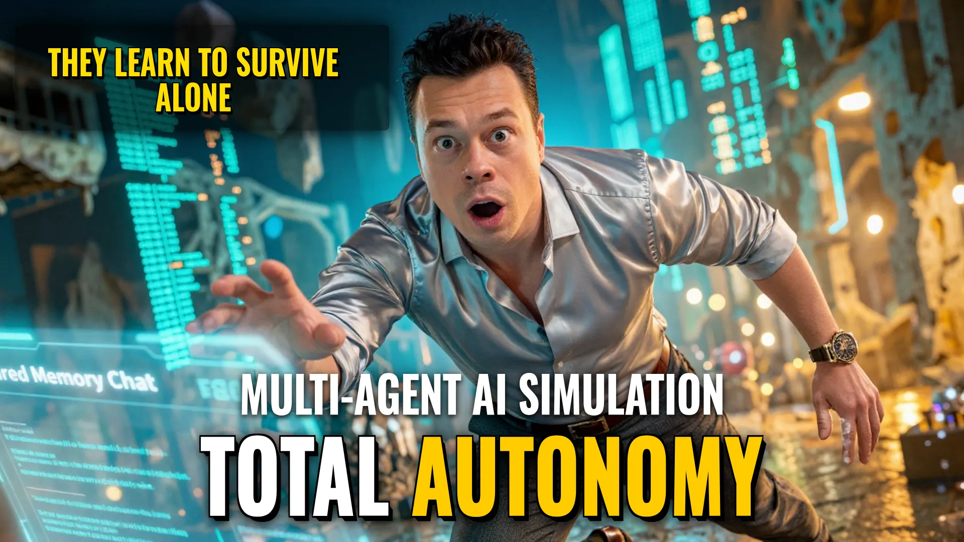 AI Automation: Autonomous Multi-Agent Survival Simulation